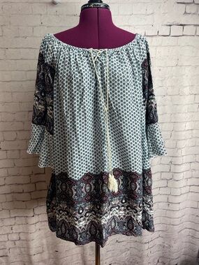 Umgee + size 1XL off the shoulder mini dress tunic